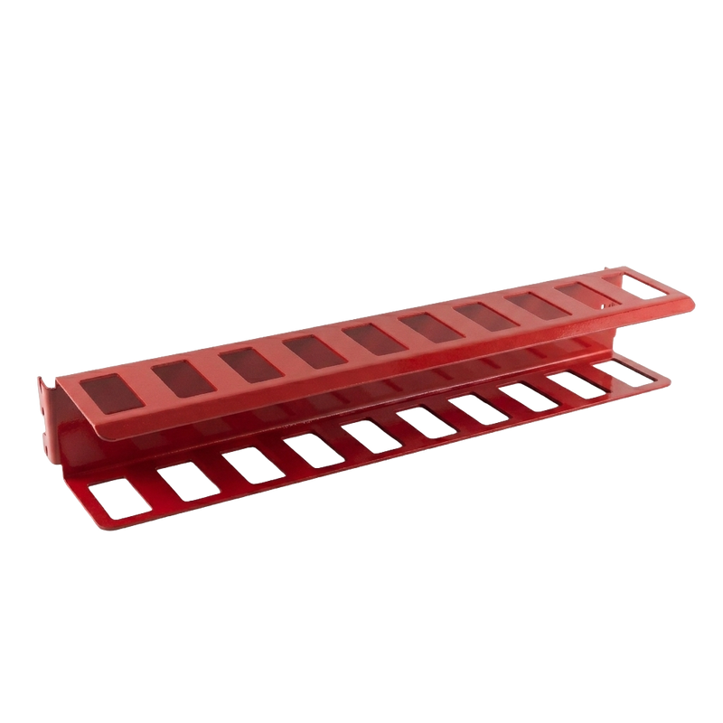 Load image into Gallery viewer, red metal plier holder on white background

