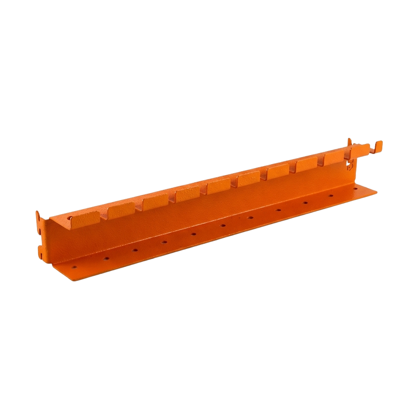 Load image into Gallery viewer, Orange metal bracket on a white background
