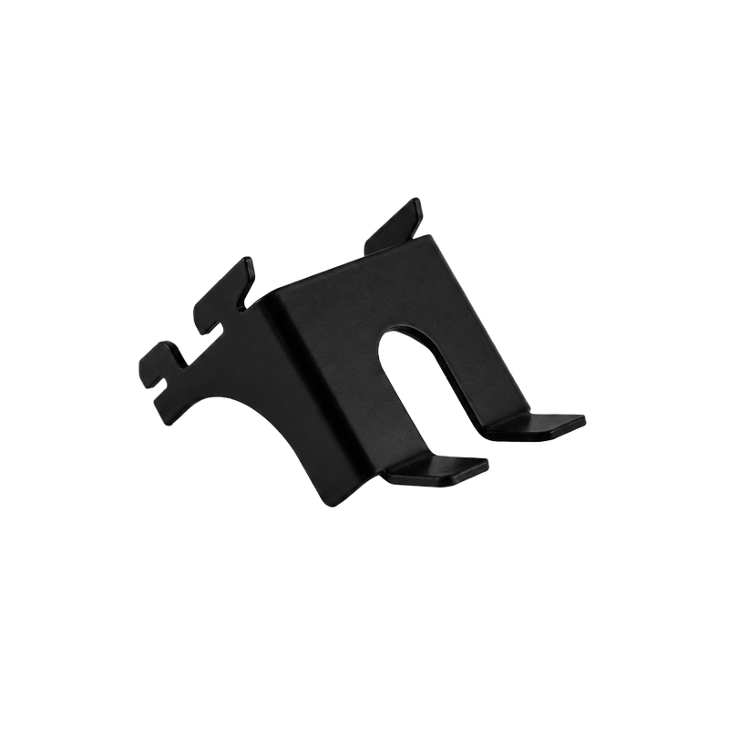 Load image into Gallery viewer, Black metal bracket on a white background
