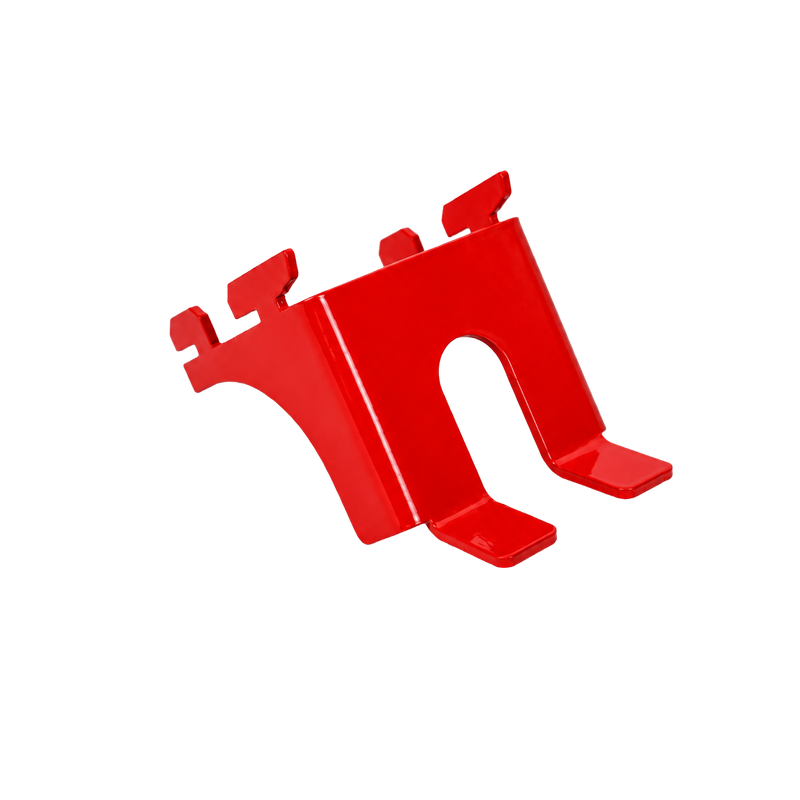 Load image into Gallery viewer, Red metal bracket on a white background
