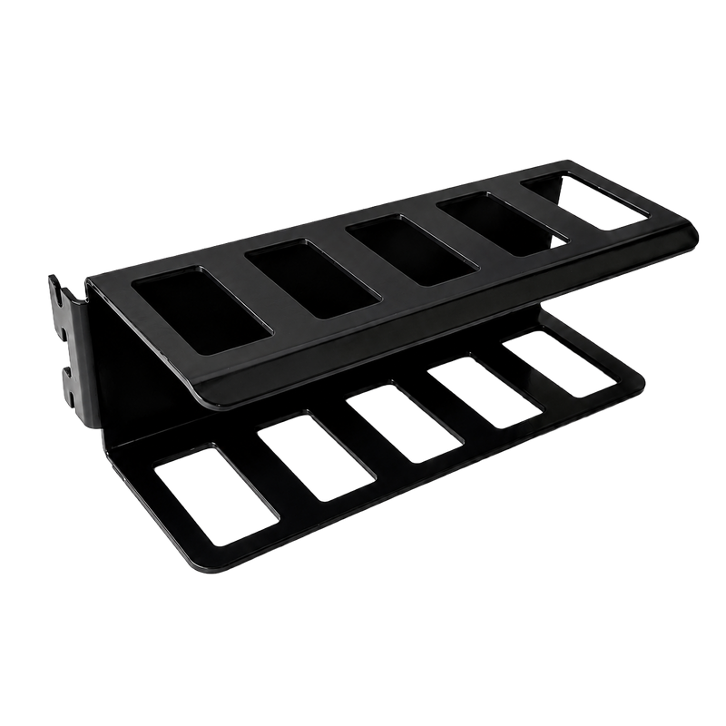 Load image into Gallery viewer, Black metal rack stand on a white background
