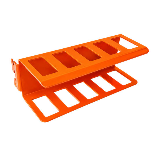 orange metal bracket for pliers