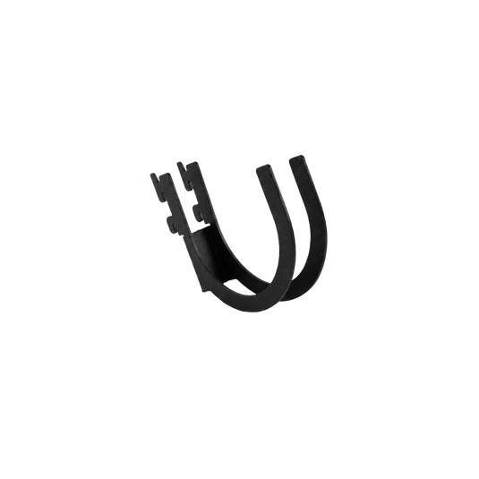 Black Metal Hook on white background