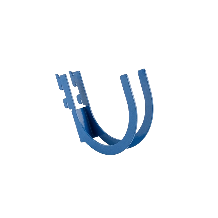 Load image into Gallery viewer, Blue U-shaped metal bracket on a white background
