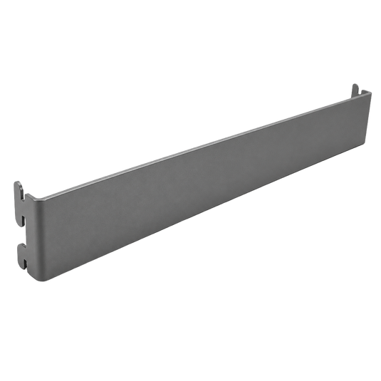 Gray metal bracket on a white background