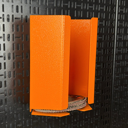 orange grinding disc storage bracket