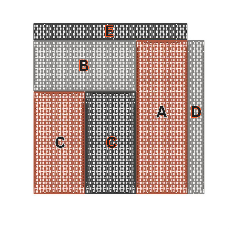 Load image into Gallery viewer, 1080mm x 360mm Hakensteek Pegboard (Including Mouting Hardware) [A]
