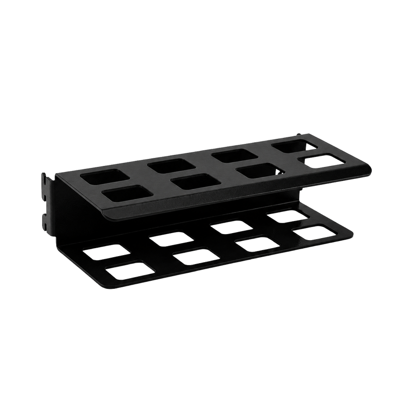 Load image into Gallery viewer, Black metal bracket on a white background

