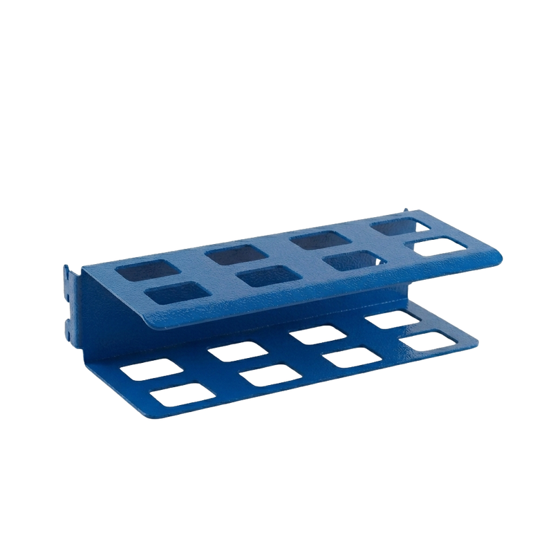 Load image into Gallery viewer, Blue metal bracket on a white background
