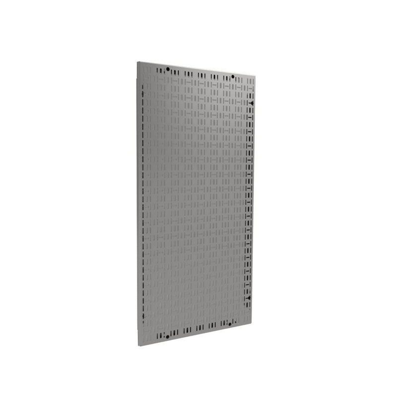 Load image into Gallery viewer, Metal pegboard panel on a white background
