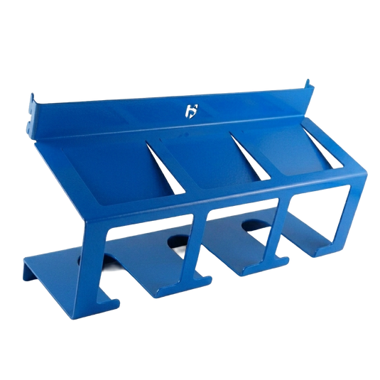 Battery power tool storage bracket blue