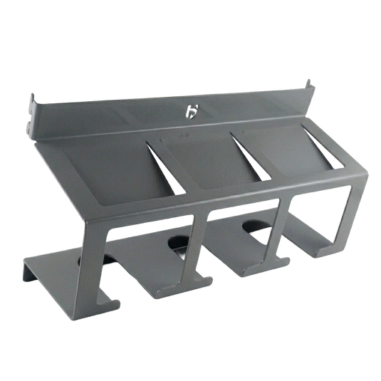 Battery power tool storage bracket gray