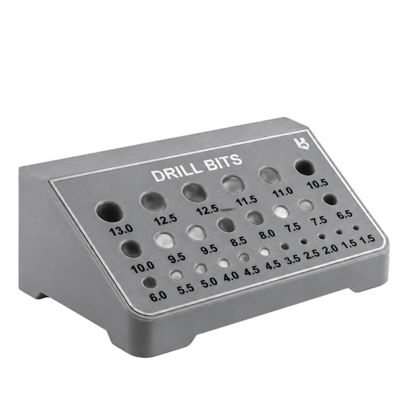 Load image into Gallery viewer, Metal drill bit set on a black background

