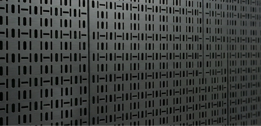 Textured black and gray patterned wall