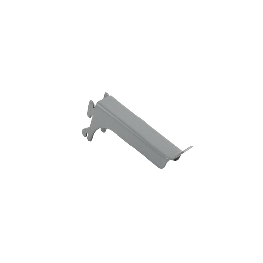 Gray metal bracket on a white background