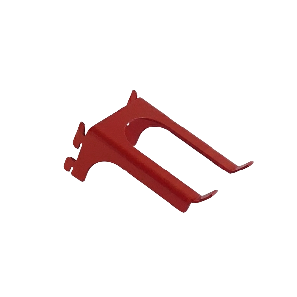 Load image into Gallery viewer, Red metal bracket on a white background
